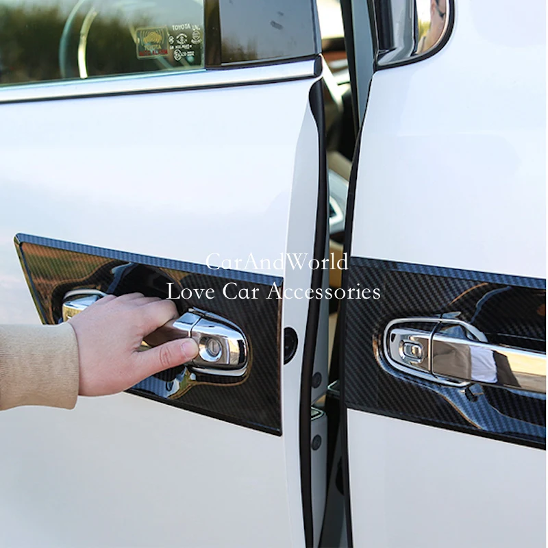 

For Toyota Alphard Vellfire 2015-2022 Door Bowl Handle Frame Cover Trims ABS Chrome Sticker ​Car Garnish Accessories
