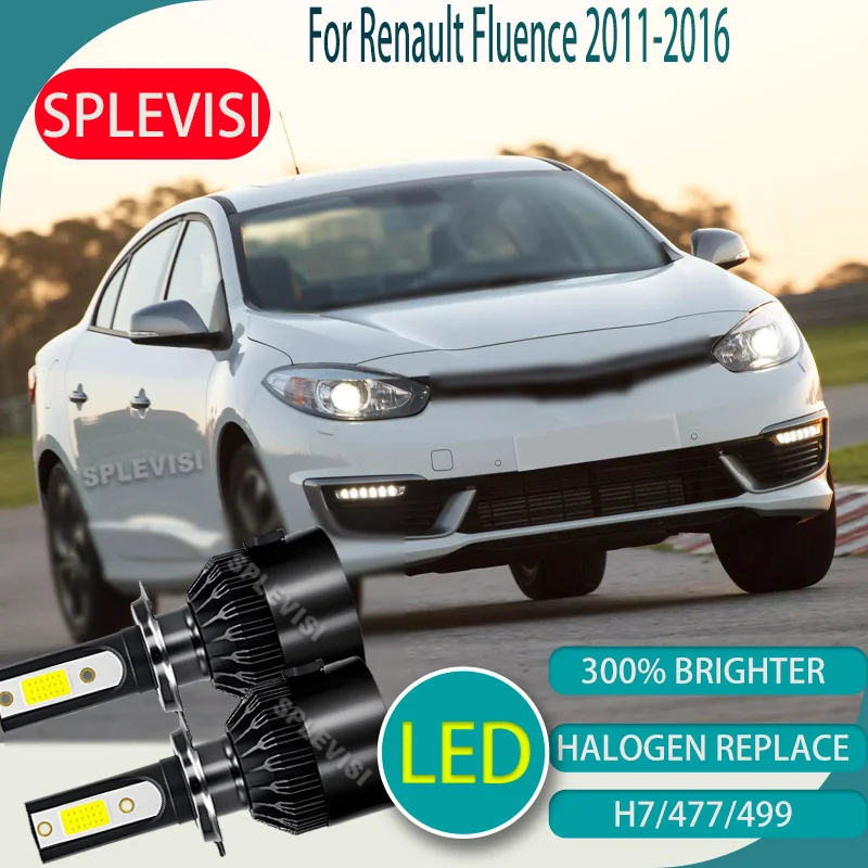 

H7/499 Waterproof LED Bulb Car Hi LO Bulb Headlamp Long-Range Vision Aluminium For Renault Fluence 2011 2012 2013 2014 2015 2016