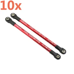 10Pcs Aluminum Pushrod Link Rod 5318X 5318 Red-Anodized For 1/10 Scale Models Traxxas E-Revo Summit Revo RC Car Upgrade Parts