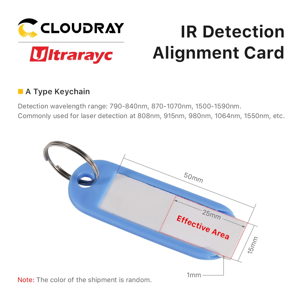 Ultrarayc IR كشف محاذاة بطاقة الأشعة تحت الحمراء باهتة متخيل المعاير لوحة سيراميك ل 900-1100nm الألياف ليزر LED ديود