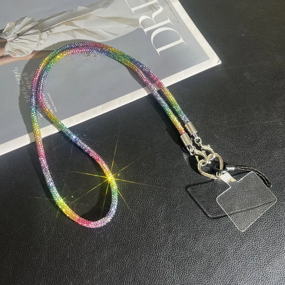 Luxury Crystal Rhinestone Phone Lanyard Bright Bling Bling Phone Case Chain Straps Hanging Cord Phone Accessories