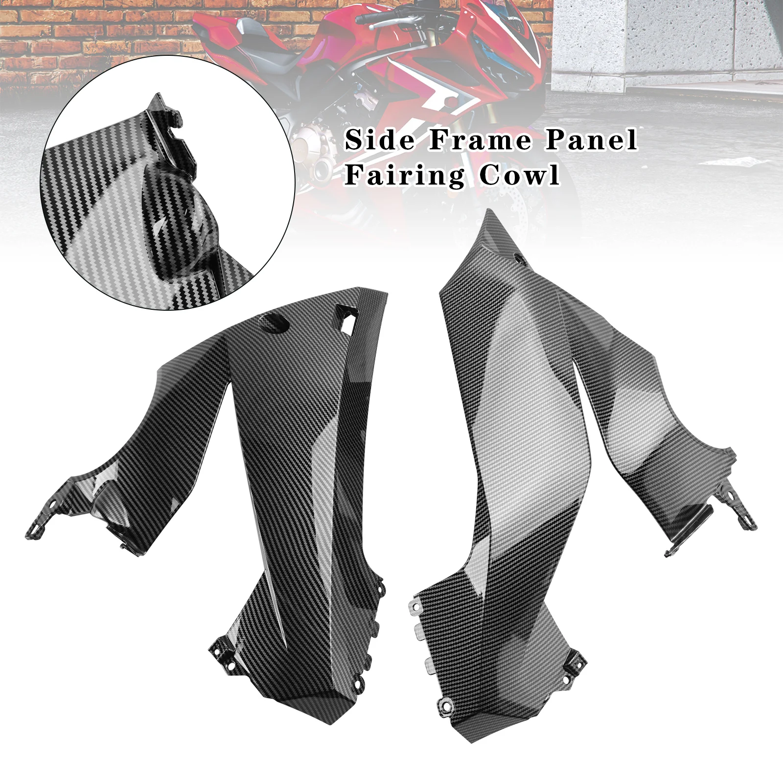 

Topteng Side Frame Panel Fairing Cowl for Honda CBR650R 2019 2020 2021 2022 2023 2024