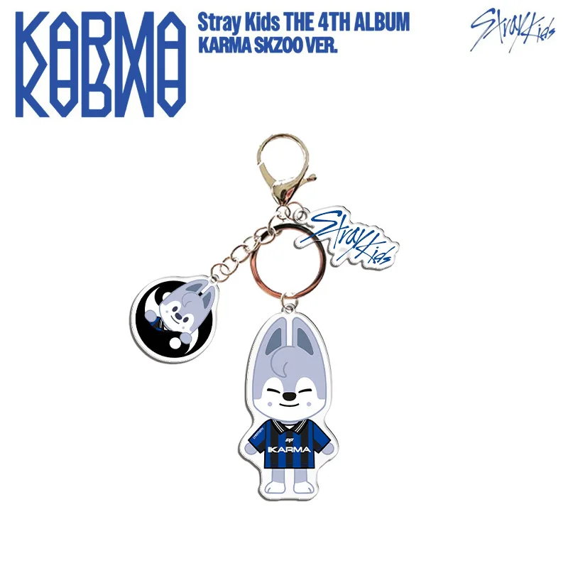 Chaveiro de Acrílico SKZOO Stray Kids, Pingente de Bolsa com Desenho de Lobo, Coelho e Cachorro, Estilo Estrela, Presente Hyunjin Bangchan