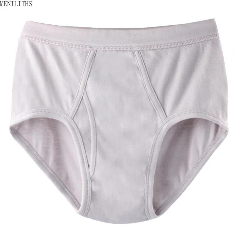 95KG Solid Fat Plus Size Men's Underwear Mens Underwear 100% Cotton Comfortable Breathable Loose Large Size Men Briefs Panties