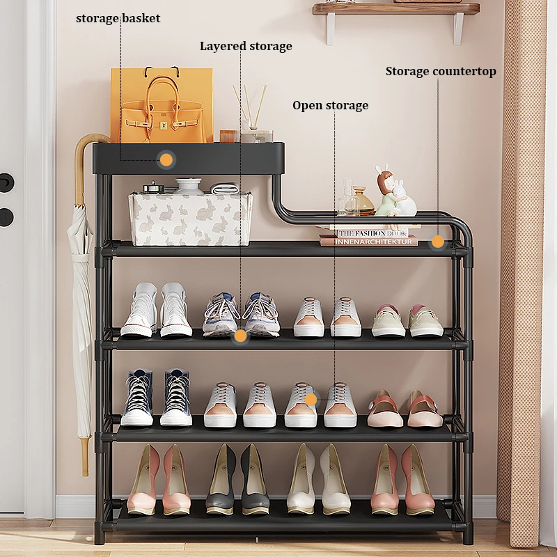 Modern Simple Dustproof Shoe Rack Multi-Layer Space Saving Shoe Shelf Home Dormitory Shoe Cabinet Organizer Storage Rack