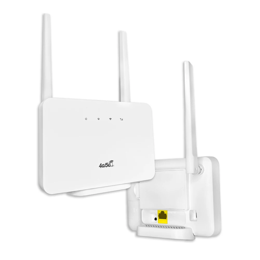 Modem Router 4G LTE CPE 300Mbps Router 4G Modem Nirkabel Antena Eksternal dengan Slot Kartu Sim Koneksi Internet Steker UE