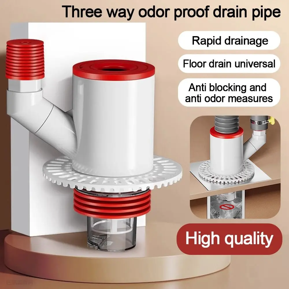 

Соединитель трубы для стиральной машины с защитой от запаха, уплотнительное кольцо, адаптер для сливной трубы, многофункциональный соединитель для сливной трубы