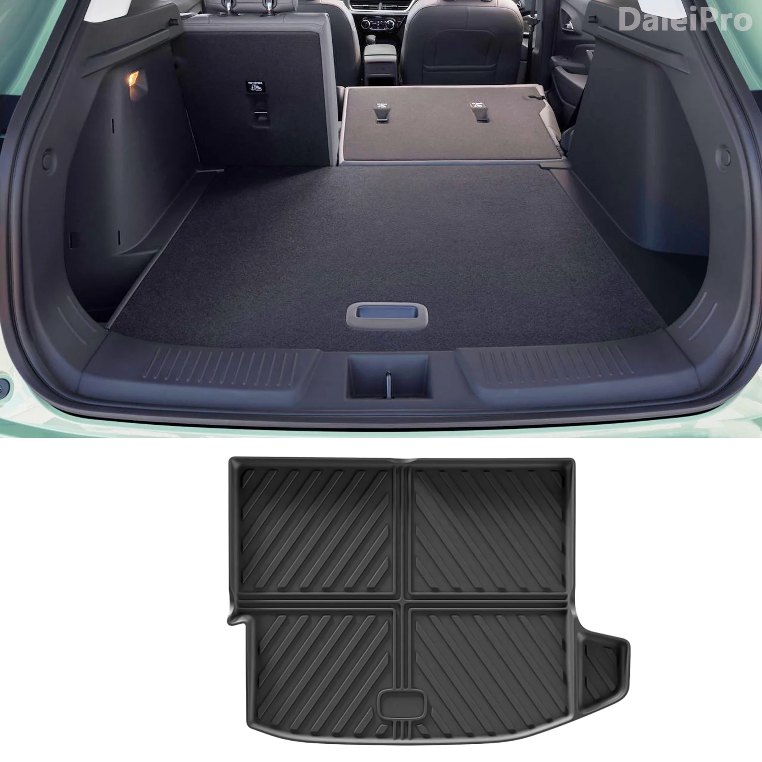 For Chevy Trax 2024 2025 Trunk Mats All Weather Cargo Liner Custom Fit Cargo Cover TPE Floor Mats Chevrolet Trax Car Accessories