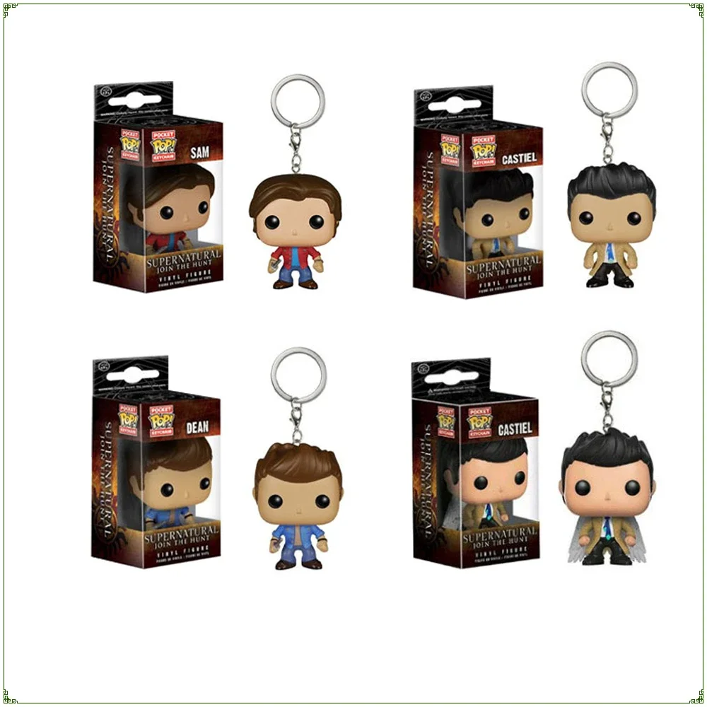 Funko POP Keychain Supernatural Representative Character Periphery Pendant Cartoon Creative Fashion Doll Keychain Children Gift