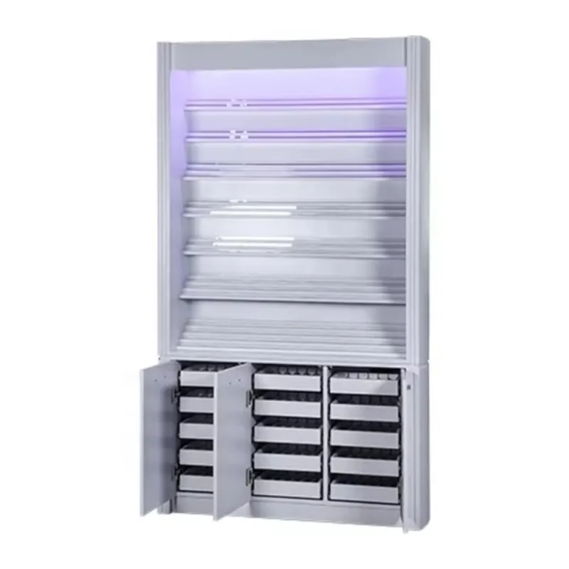 Manicure Polish Floor Standing Stand Display with LED Lights