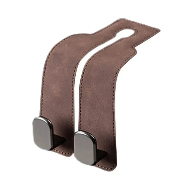 2-in-1 Car Rear Seat Back Hooks – Universal Headrest Hanger Clip with Double Hooks for Storage, Organizing Bags, and Car Interio
