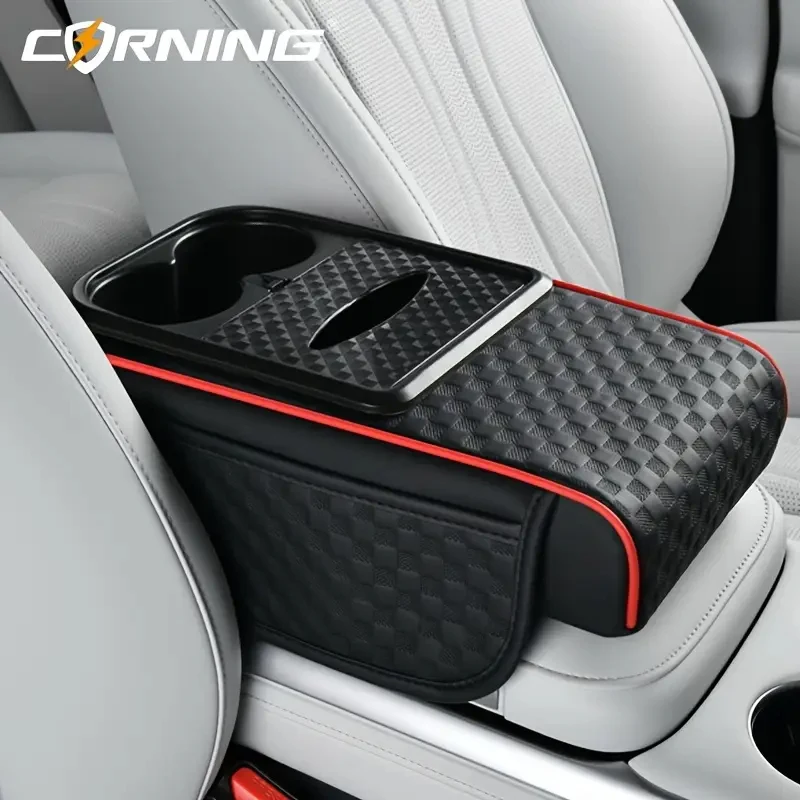 Auto Armlehne Verlängerung Kissen Multifunktionale 7,5 CM Verdicken Höhe Mittelkonsole Box Kissen Ellenbogen Unterstützung Pad Auto Organizer – Detail 10