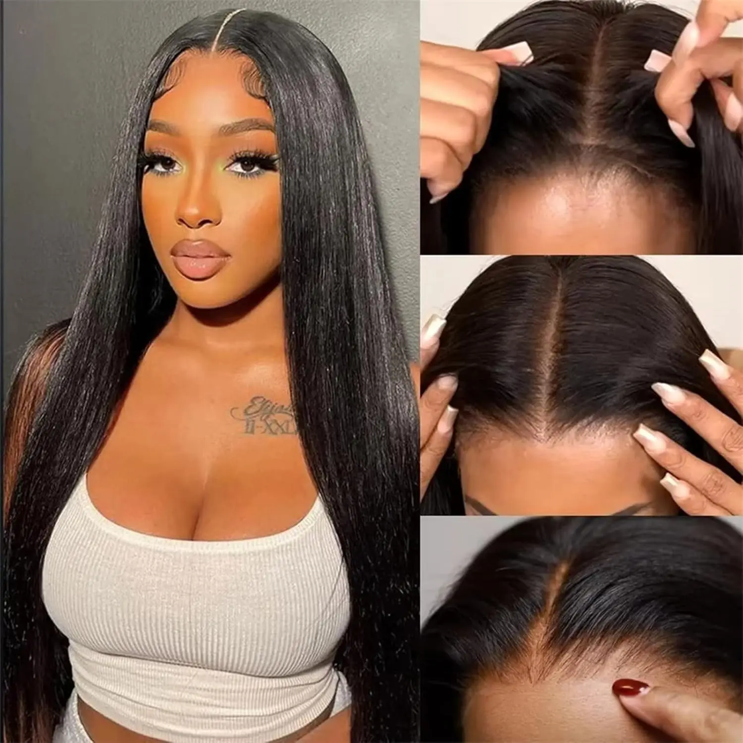 

HD Lace Front Human Hair Wigs Straight 13x4 13x6 Transparent Lace Frontal Human Hair Wigs Pre Plucked HD Lace Wigs For Women