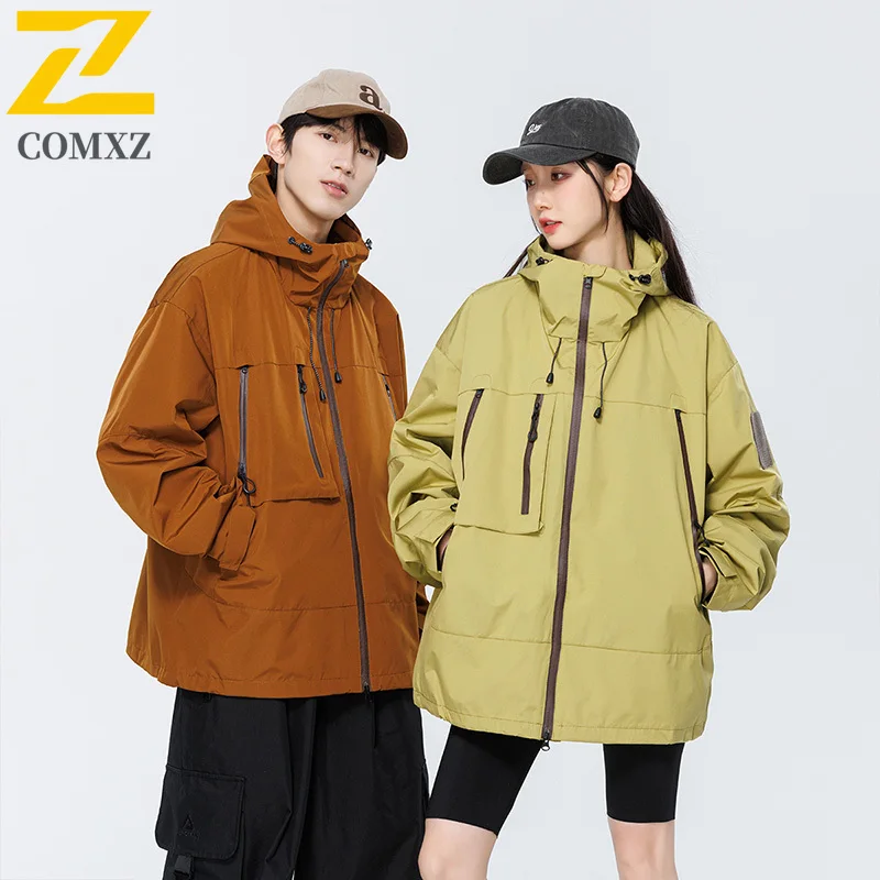 

Trendy Men Jacket Windproof Waterproof Outdoor Adventure Travel Coat Lightweight Warm Winter Windbreaker Casual Streetwear Parka