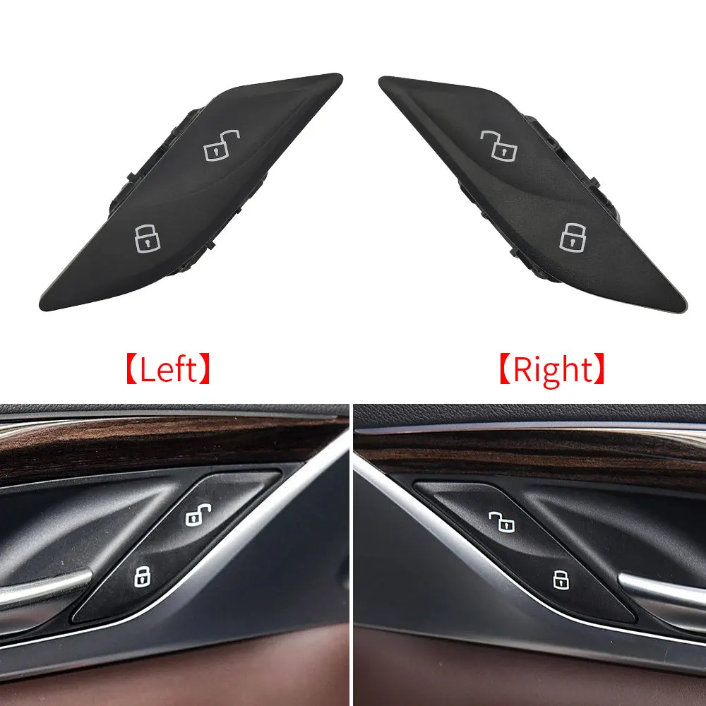 For BMW G30 G31 G32 Car Interior Central Door Lock Unlock Switch Button Cover For BMW 5 6 Series 520 523 525 528 530 535 630 640