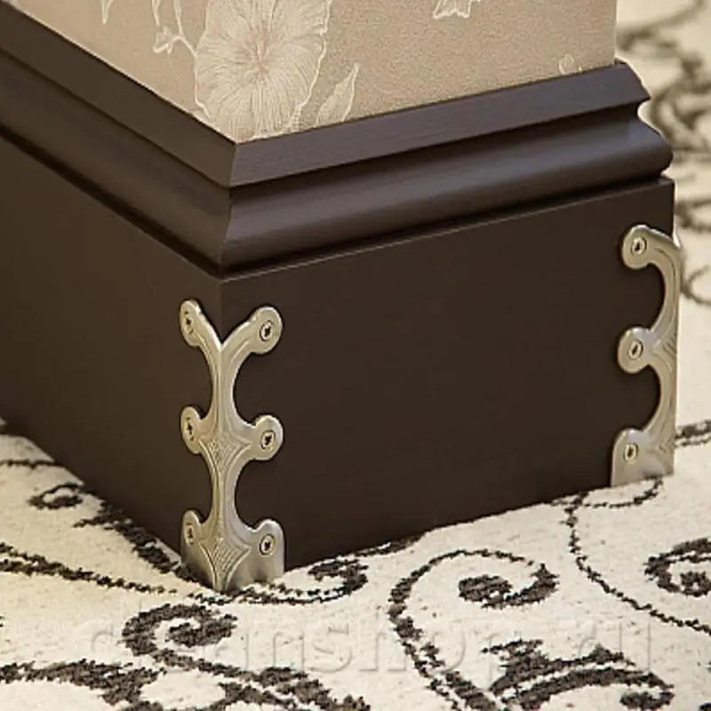 

Furniture Table Corner Protector Chinese Antique Pure Copper Metal Corner Bead Skirting Board Retro Edge Protection