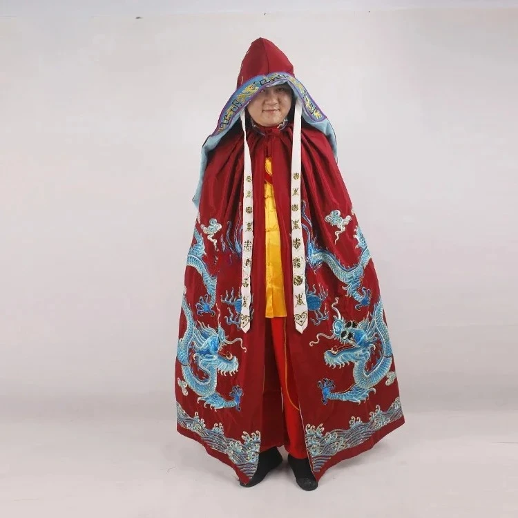 التطريز التنين Dramaturgic إمبراطور بكين عباءة زي أوبرا الصين زي كرنفال الصينية أوبرا بكين الدراما عباءة