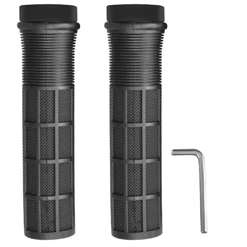 Cycling Mountain Biking Double Lock-on Grips 19mm Bicycle Grips Anti-corrosion Shock Absorption For 19mm Handlebar