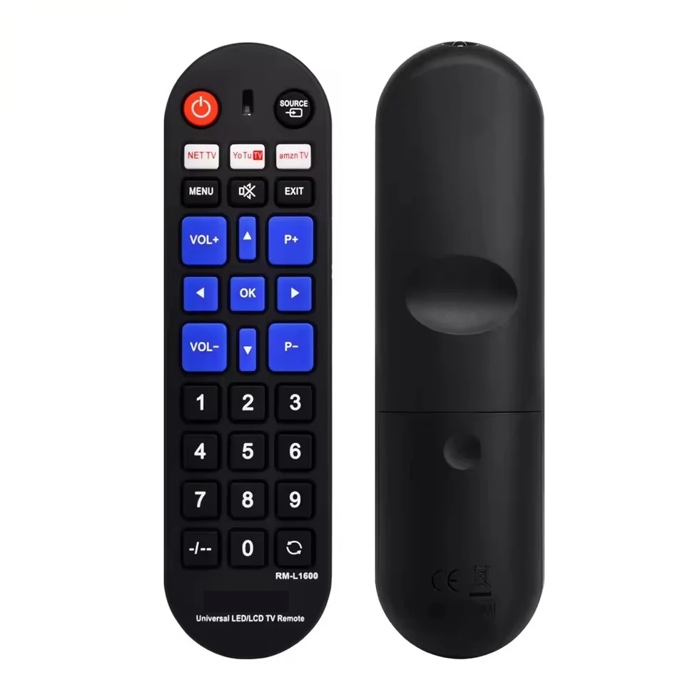 New LCD TV Remote Control RM-L1600 for Five-in-One Compatible Models No Setup Required