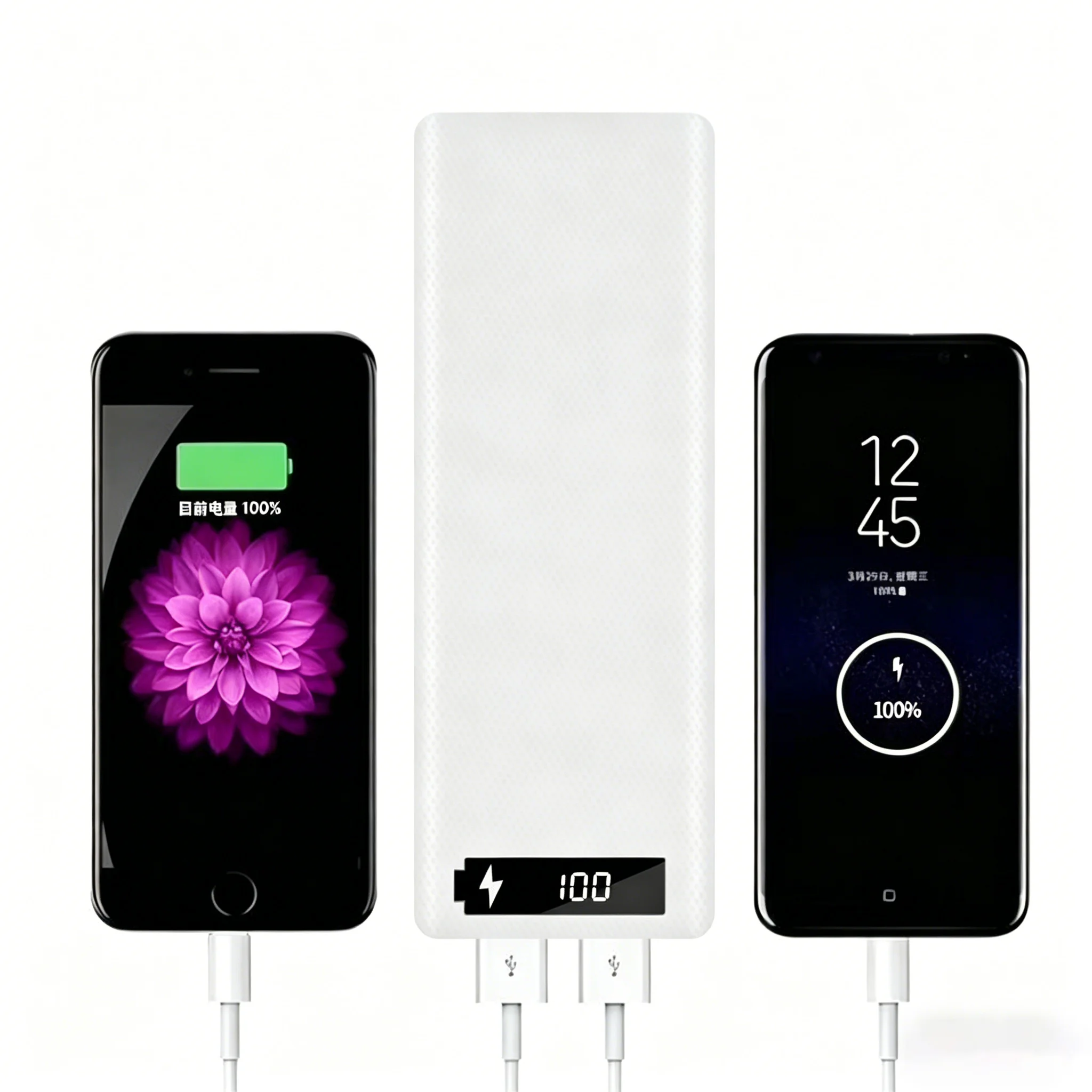 DIY 8/10 Slot 18650 Battery Holder Power Bank Case Dual USB Type C Charger Shell For iPhone Xiaomi Huawei 18650 Battery Cases view 2