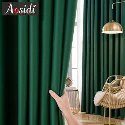 Hall High Shading Blackout Curtains for Living Room Bedrooms Window Opaque Curtain Ready-made Redeaux Tend Thermal Cortinas