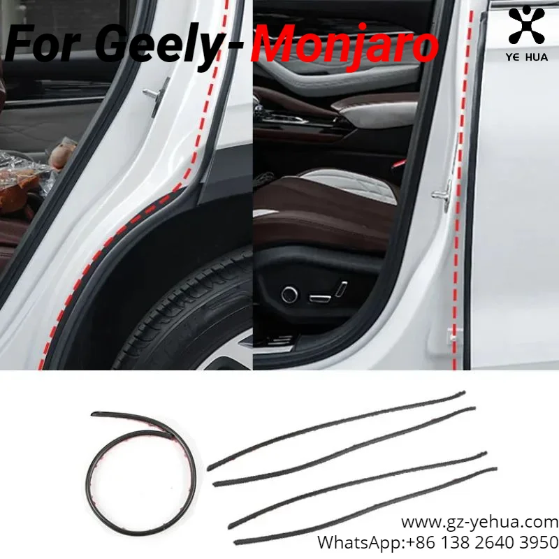 For GEELY Monjaro Manjaro Xingyue L KX112022 2023 Car Sealing Strip Door Sound Insulation and Dust Rubber Strips Car Accessories