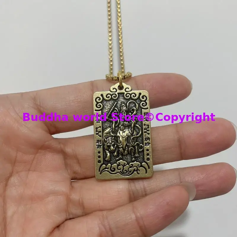 Asia Thailand Tibet Taoism Buddhist efficacious Exorcism protective talisman lucky God of wealth Buddha figure Pendant Amulet