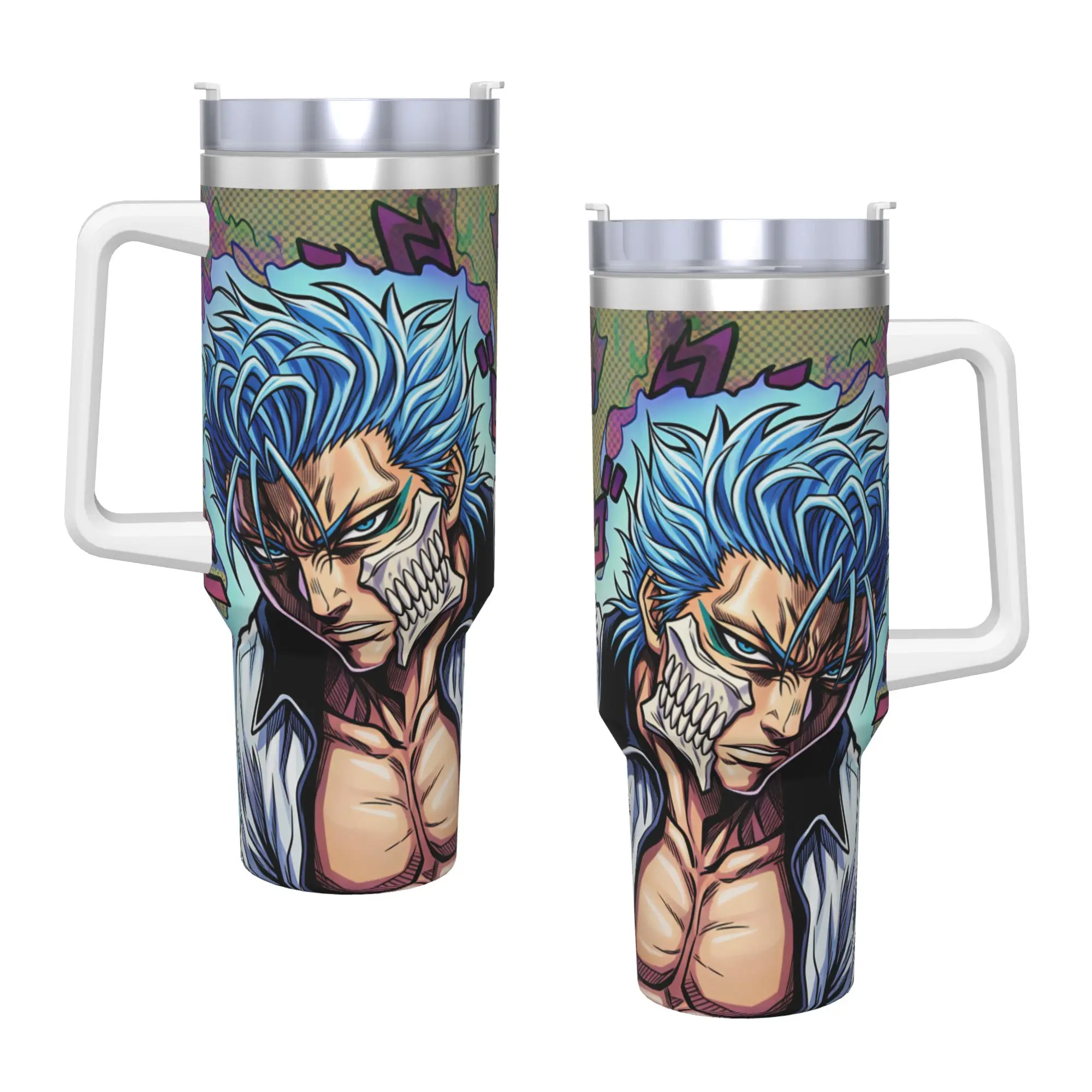 Stainless Steel Tumbler Bleach Kurosaki Ichigo Anime Cartoon Thermal Cups  Heat Preservation Hot Drinks Mugs Cup Water Bottle