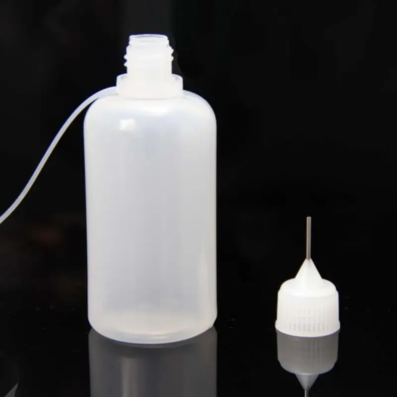 2/6PCS Empty Dropper Bottles Childproof High-quality Empty Needle Tip Dropper Bottles Plastic Innovative Design Drop Shipping