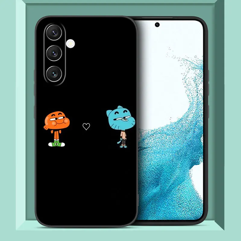 Gumball And Darwin Case For Samsung A13 A22 A24 A32 4G A14 A23 A25 A34 A52S A53 A54 A73 5G A11 A12 A31 A33 A50 A51 A70 A71 A72