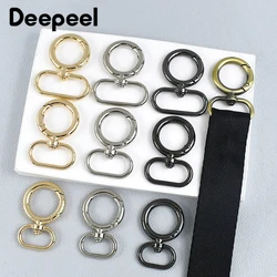 2/5 sztuk Deepeel 20-38mm metalowa klamra pierścienie sprężynowe zapięcie breloczek Connect hak paski pasek taśmy DIY sprzęt akcesoria do toreb