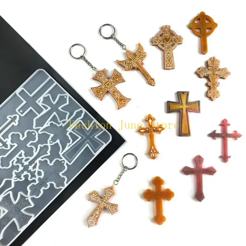 N5KA Creative Silicone Casting Molds Religious Theme Necklace Molds Suitable for Making Animal Necklace and Earrings Pendant