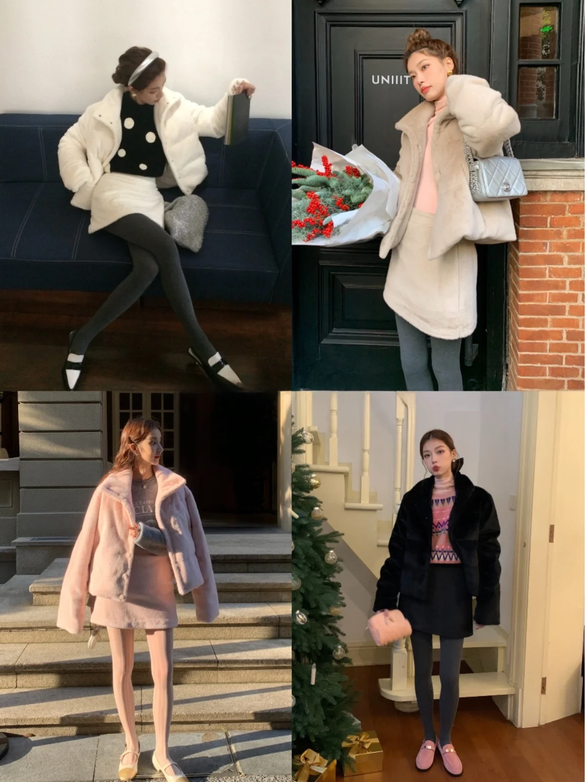 

Комплект из двух предметов SourceWithU: пуховик с отложным воротником из снежного бархата и пышной юбкой А-силуэта, однотонный, для женщин