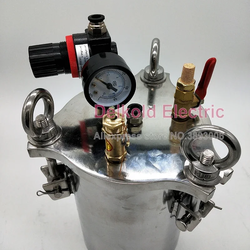 60L industry Glue Dispensing vessel stainless steel Pneumatic Pressure Tank