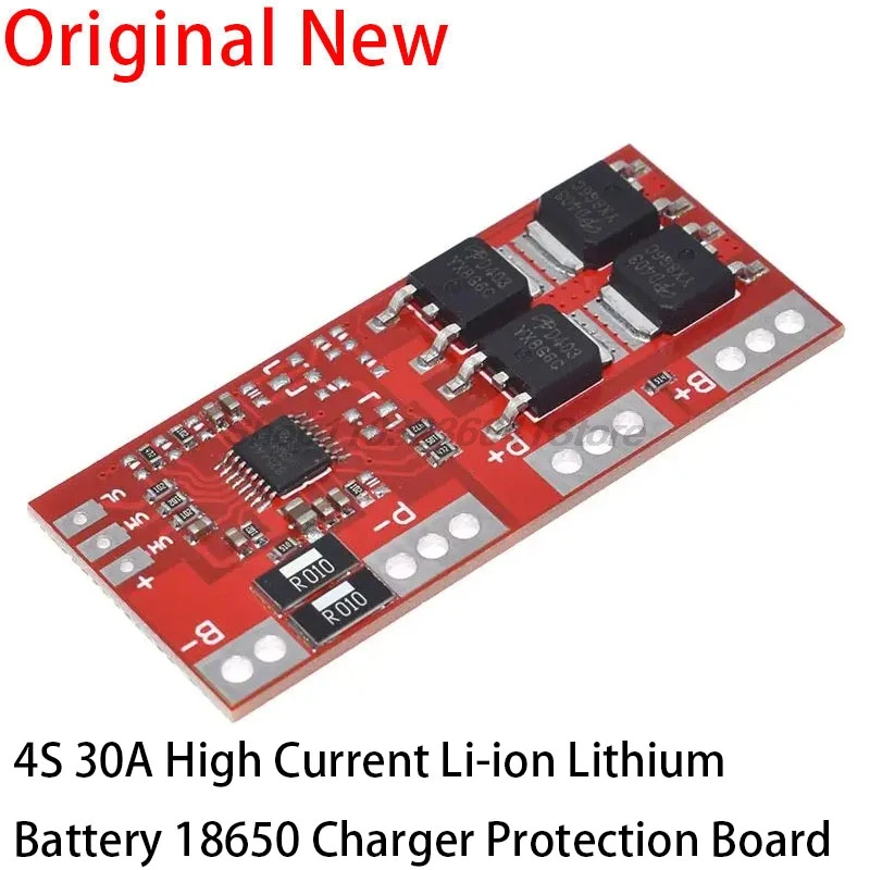 4S 30A High Current Li-ion Lithium Battery 18650 Charger Protection Board Module 14.4V 14.8V 16.8V Overcharge Over Short Circuit