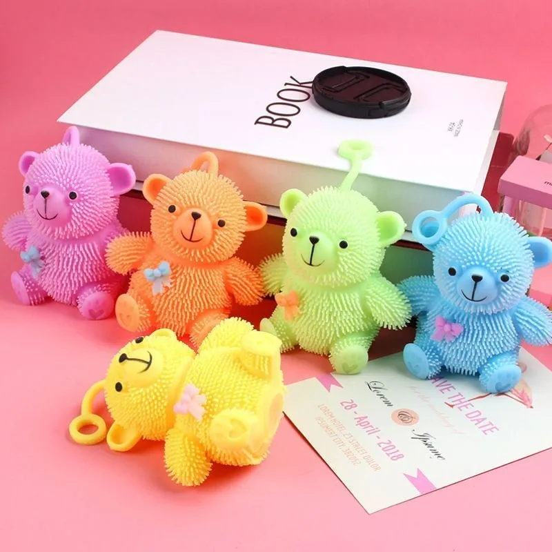 Cute Little Bear-shaped Stress-relieving Toys,Squeeze Toys Venting Toys,adult Relaxation Toys with Glowing Stress-relieving Toys