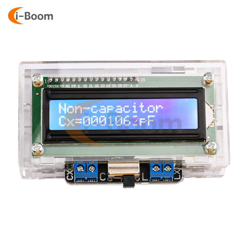 DC 5V Capacitance Inductance Tester 5μH~10MH 10pF~1μF Non-polarity Capacitance Meter Built-in Battery USB Charging Portable