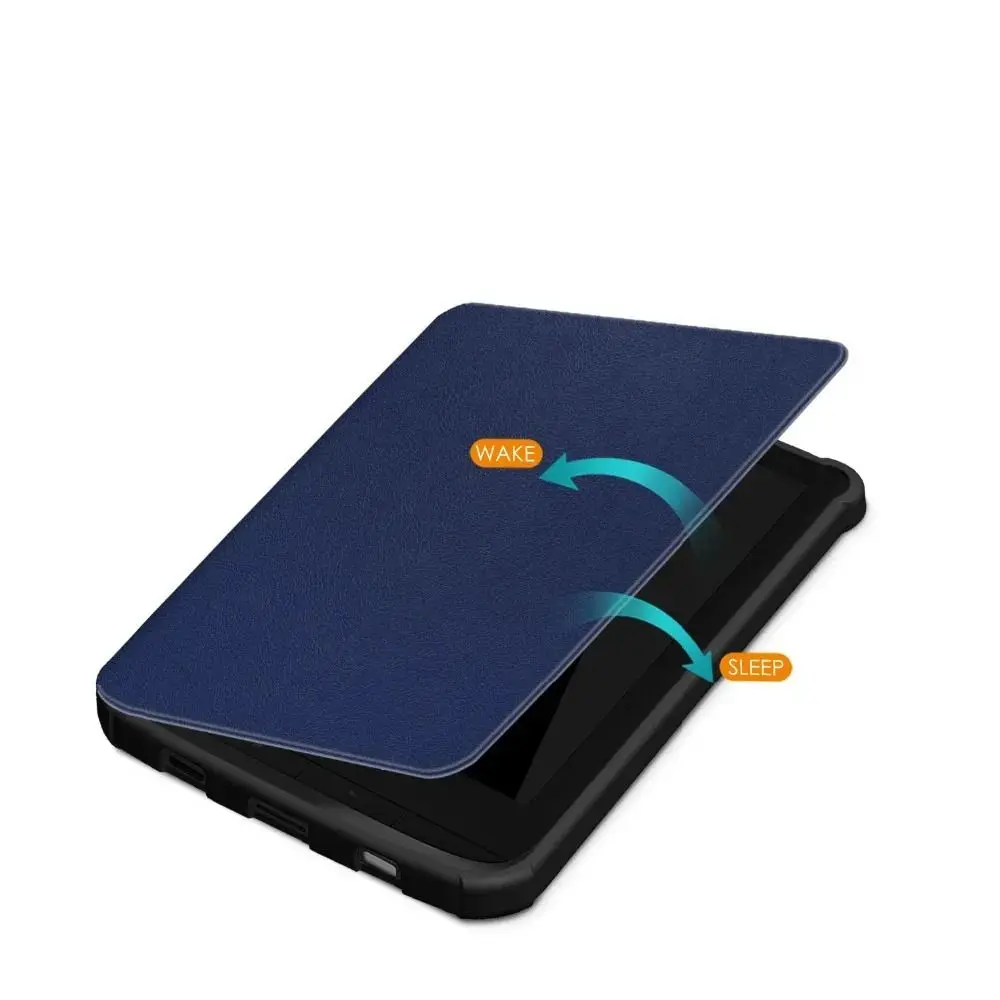 Auto Sleep/Wake E-Reader Case TPU Protective Shell for Pocketbook 616/627/632/606/628/633/PocketBook Touch Lux 4/5/Basic Lux 2