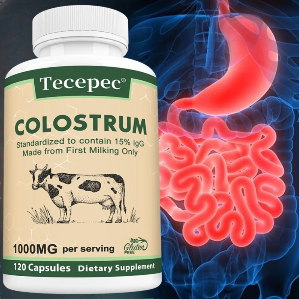 

15%IgG Bovine Colostrum Capsule Promote Gut Digestive Health Boost Immune System Enhance Muscle Growth & Repair