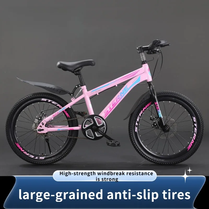 Children's bicycles are suitable for teenagers aged 6-12 who use vibration-damping disc brakes on mountain bikes.