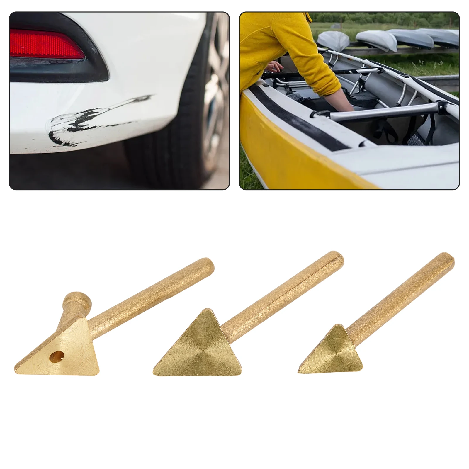 3 Stuks Lastips 390 ° F Tot 896 ° F Accessoires Vervangende Onderdelen Auto Bumper Voor Plastic Gouden Pp-Onderdelen Soldeerbenodigdheden