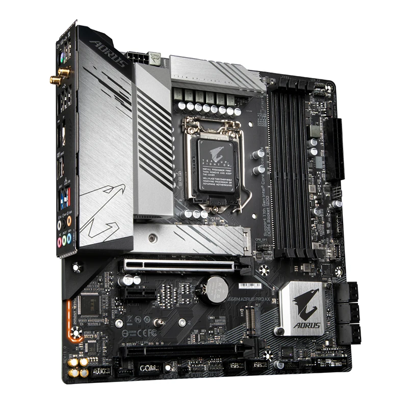 Imagem -02 - Desktop Mainboard para Intel B560 B560m Aorus Pro ax Lga 1200 Ddr4 128gb M-atx M.2 Sata Iii Usb 3.0