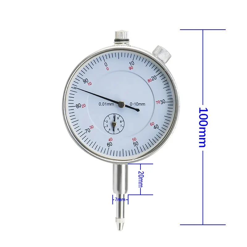 Dial Gauge Precision Tool 0.01mm Dial Indicator Gauge 0-10mm Meter Precise Resolution Indicator Gauge Mesure Instrument Tool