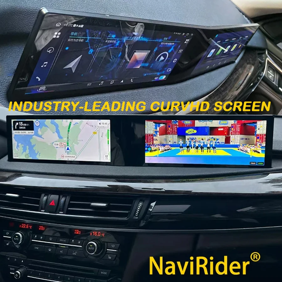 

21'' For BMW 5 Series F10 F11 X5 X6 NBT 2011-2017 Android Car Video Players Central Multimedia Stereo CarPlay Curved Screen