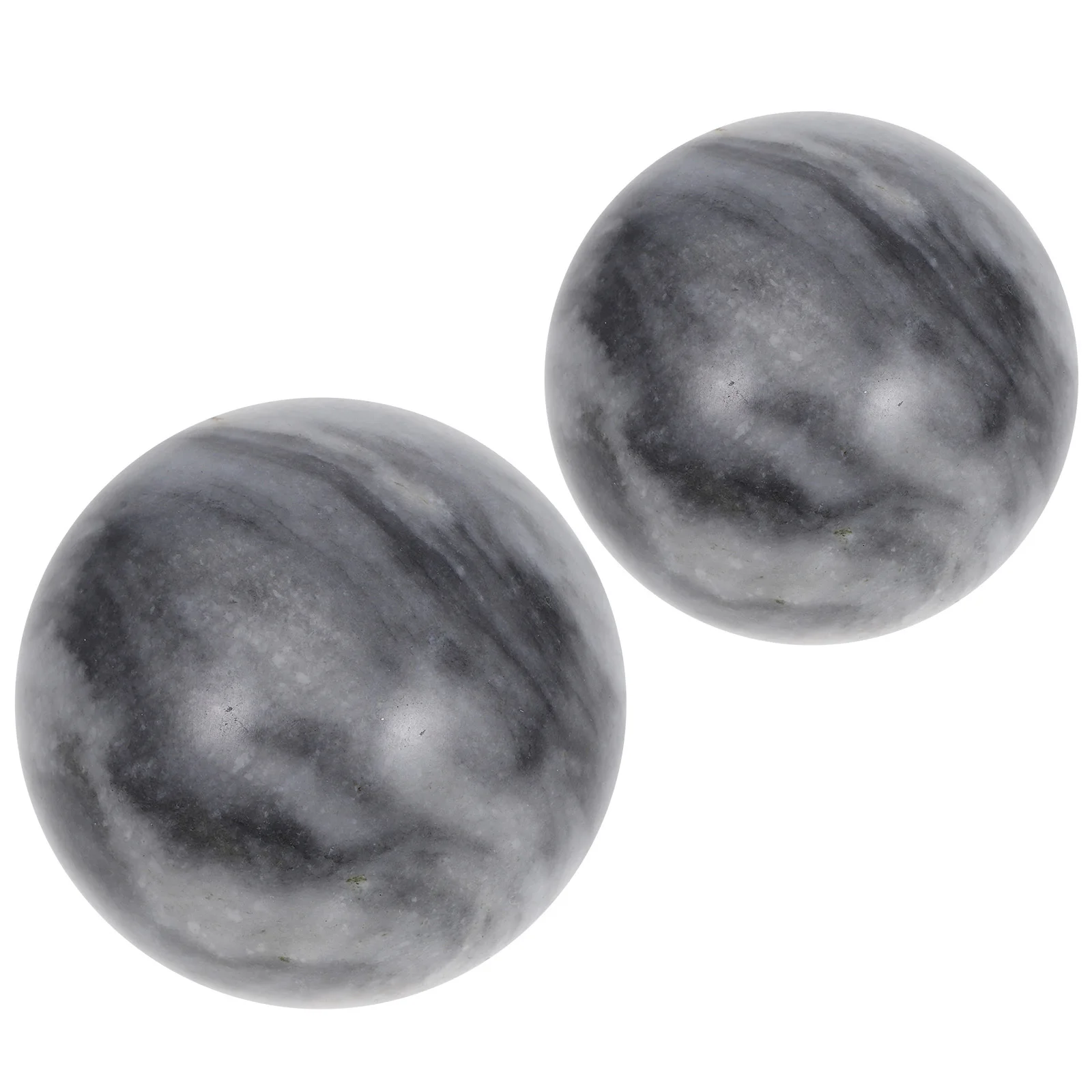 

2Pcs Jade Baoding Hand Exercise Balls Chinese Massage Therapy Stress Relief Meditation Deep Tissue Natural Stone Hand Strength
