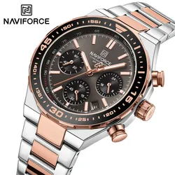 NAVIFORCE Watches for Men New Sports Luminous Chronograph Waterproof Date Quartz Wristwatches Mens Watch Relogios Masculino 2024