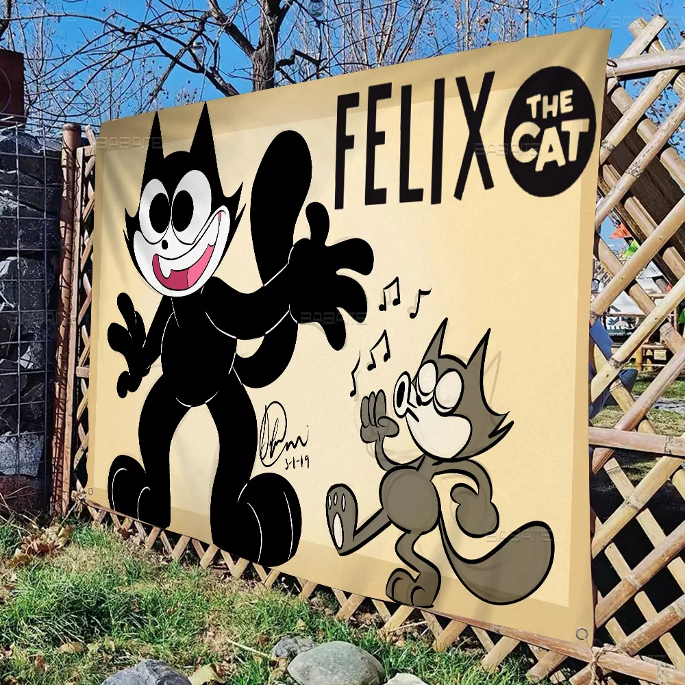 The-F-Felix-C-Cats Cartoon Flag Wall Hanging Banner Decoration Household Home Decor