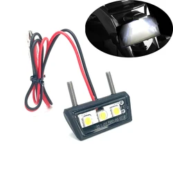 White Light mini License Plate Light Waterproof E4 Mark Tail Rear Light 12V/1W LED License Number Plate Light