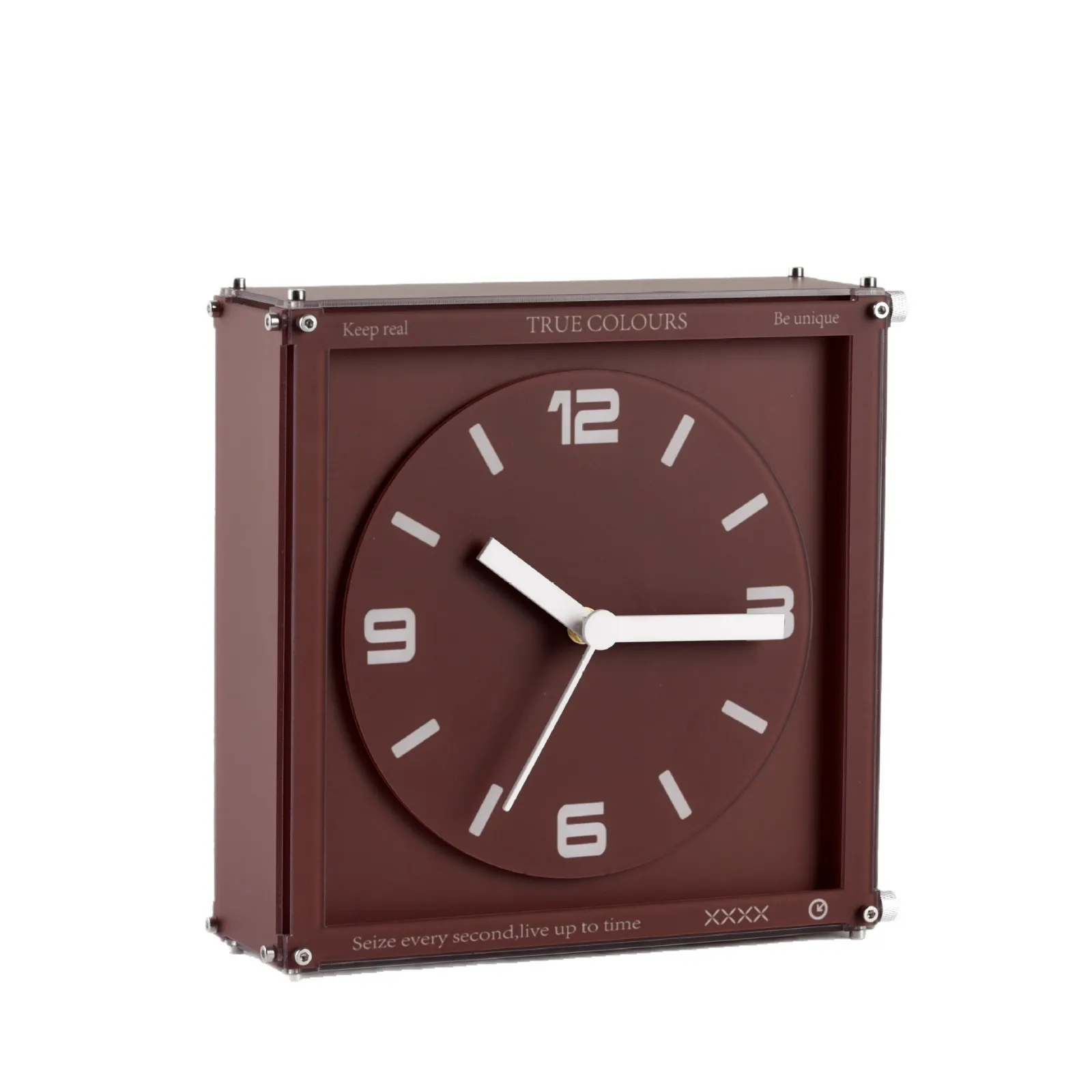 Creative Desktop Clock Ornament, Double-sided Wall Clock, High-end Artistic Style, Home Decoration Gift