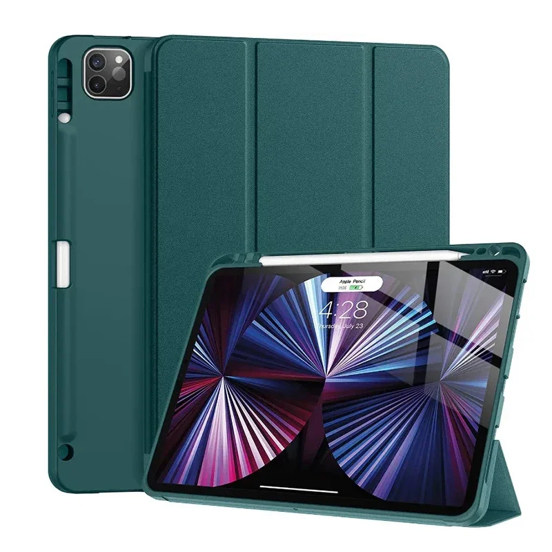 

For iPad 10.2 7th Gen Magnetic Pencil Holder Case for iPad Air 5 4 3 Smart Cover for iPad Mini 6 5 Pro 11 10 inch 12.9Inch Funda